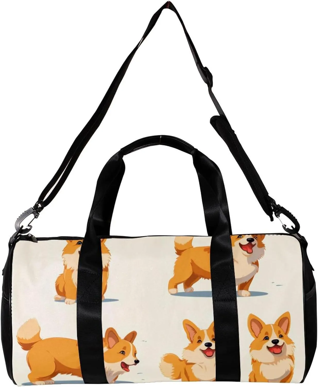 Gym Bag for Women,Small Gym Bag for Men,Dogs Animals,Overnight Bag