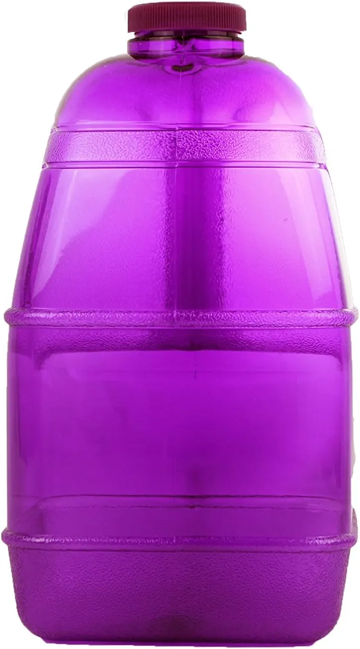 H8O® 1 Gallon Square BPA Free Water Bottle with 48mm Cap & Built-in Handle