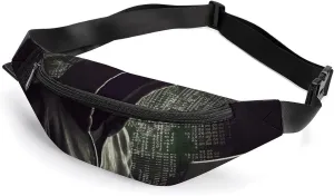 Hacker Belt Bag with Adjustable Strap, Lightweight Travel Crossbody Bags, Hands-Free Mini Fanny Packs in Running Gym