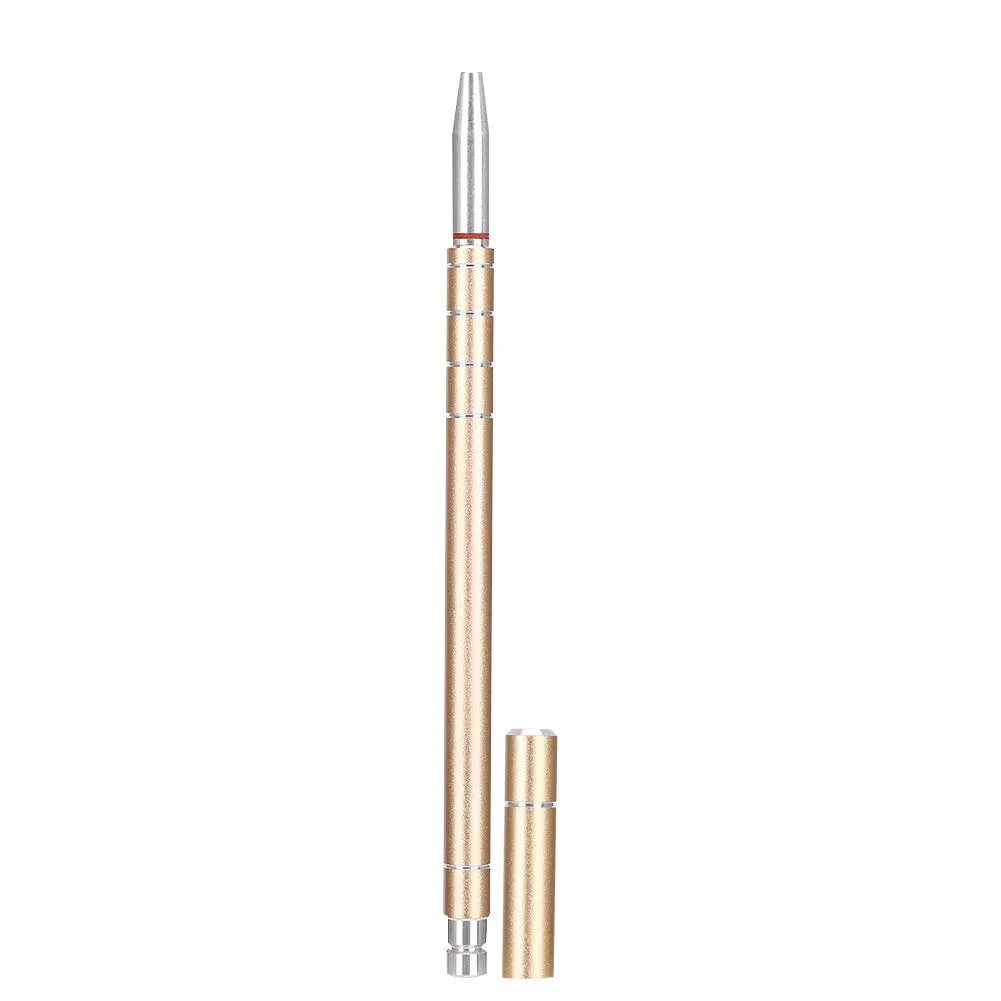 Hair Engraving Pen, Hair Engraving Pen Kit, Stainless Steel Beardfor Eyebrow Shaving, Hair Tattoo Tool for Easy Styling (Gold)