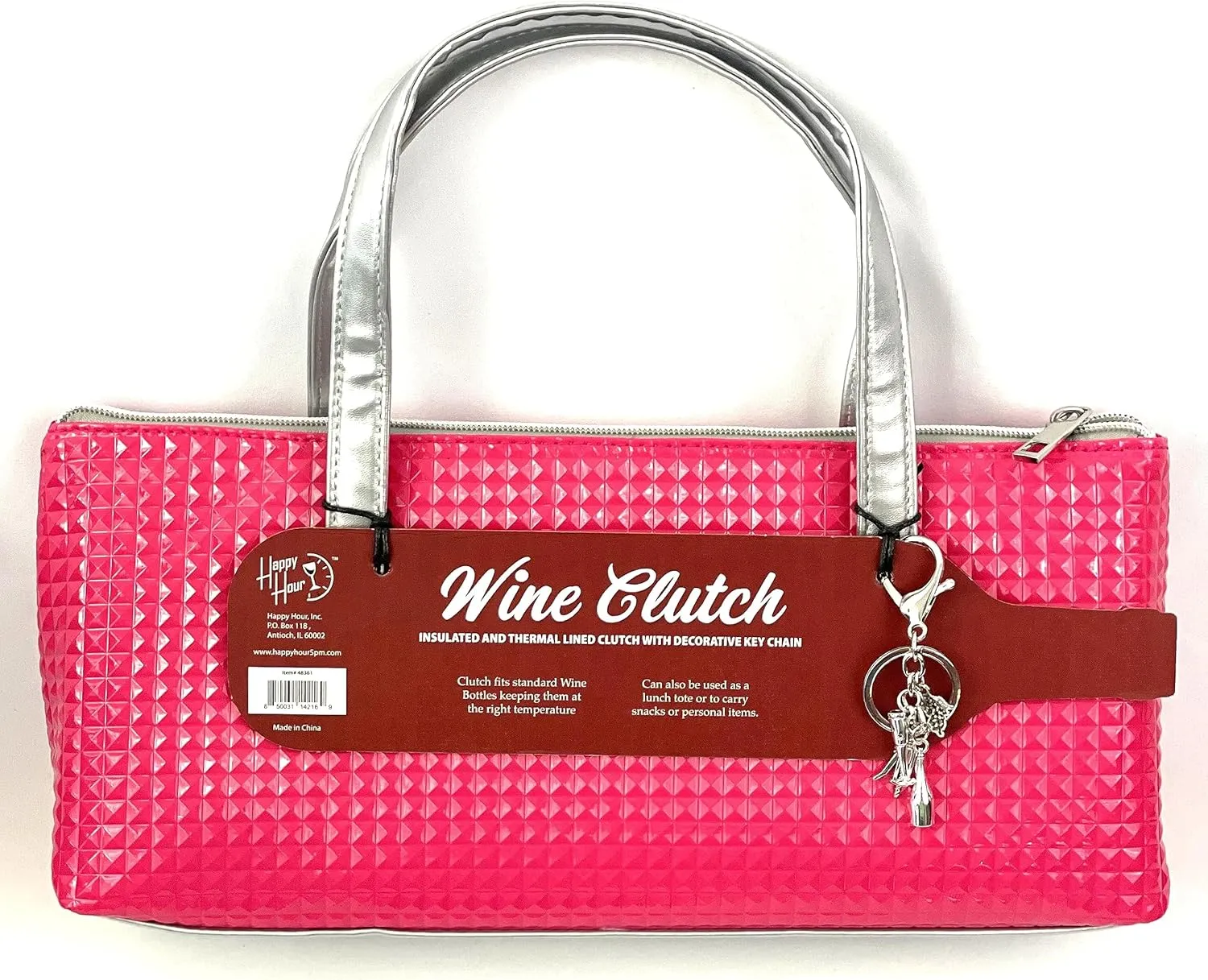 Happy Hour Insulated Wine Clutch | Bottle Carrier for Travel, Picnics & Gifts
