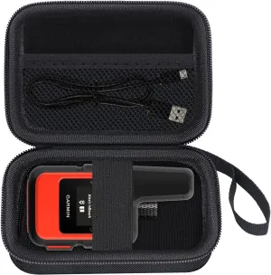 Hard Case for Garmin inReach Mini 2 / inReach Mini, Portable Satellite Communicator Handheld GPS Storage Bag with Accessories Pocket for Hiking, Travel, Camping - Black (CASE ONLY)