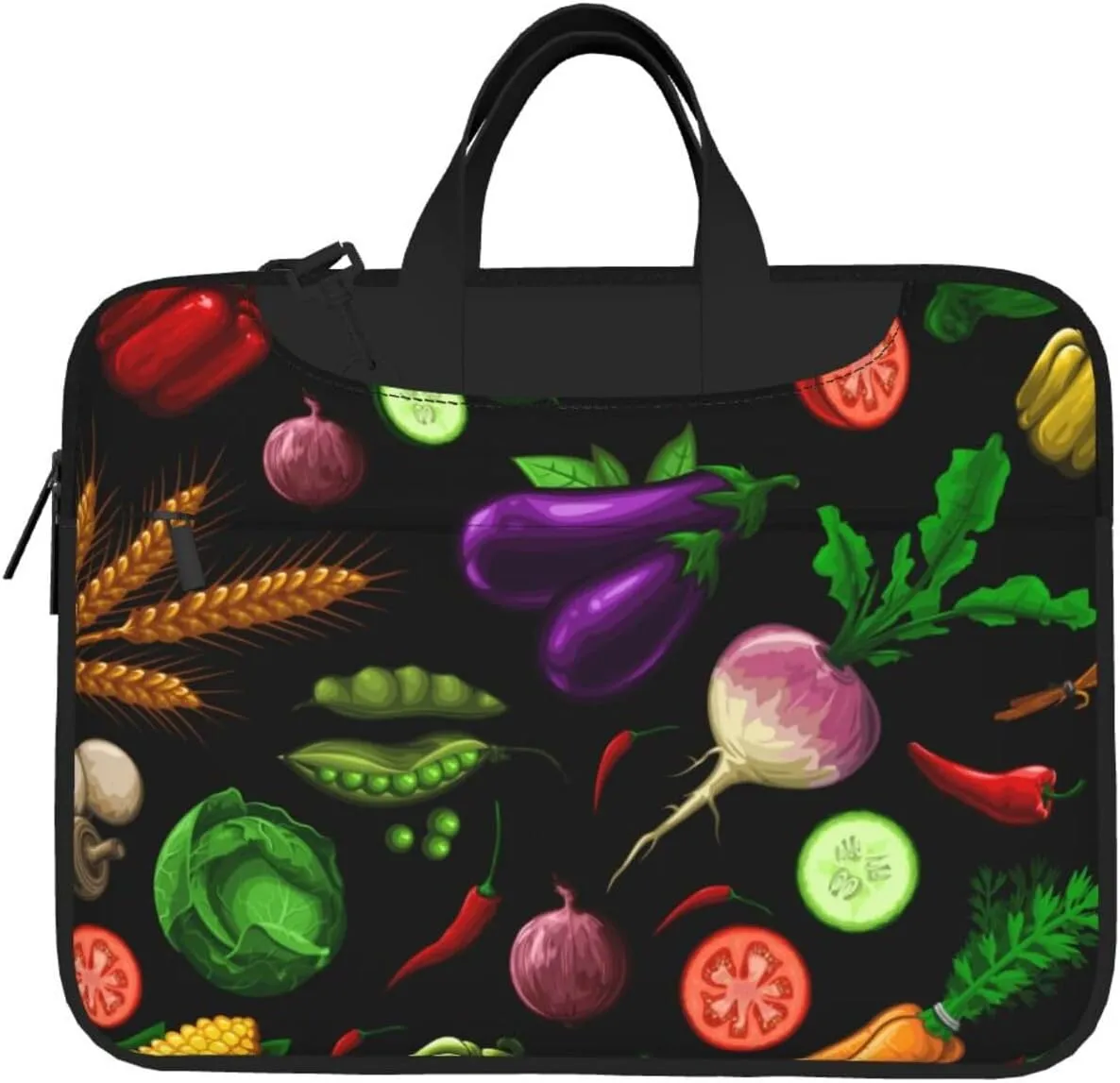 Healthy Vegetables Laptop Bag Lightweight Notebook Bag Fashion Business Briefcase 13"/14"/15.6"