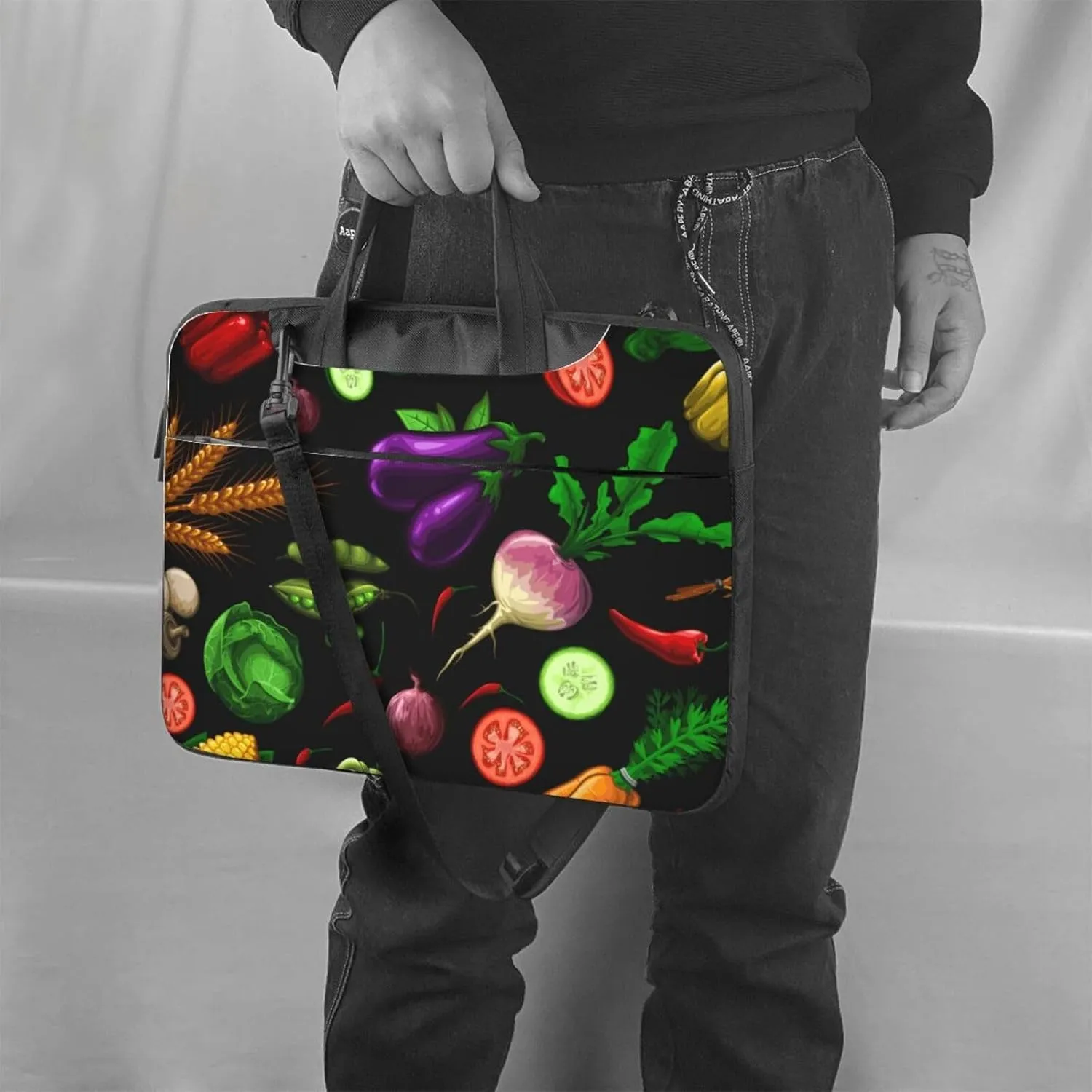 Healthy Vegetables Laptop Bag Lightweight Notebook Bag Fashion Business Briefcase 13"/14"/15.6"