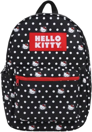 Hello Kitty Head and Polka Dots AOP Travel Backpack