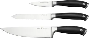 HENCKELS Forged Elite Razor-Sharp 3-Piece Kitchen Knife Set, Chef Knife, Paring Knife, Bread Knife, German Engineered Informed by 100  Years of Mastery