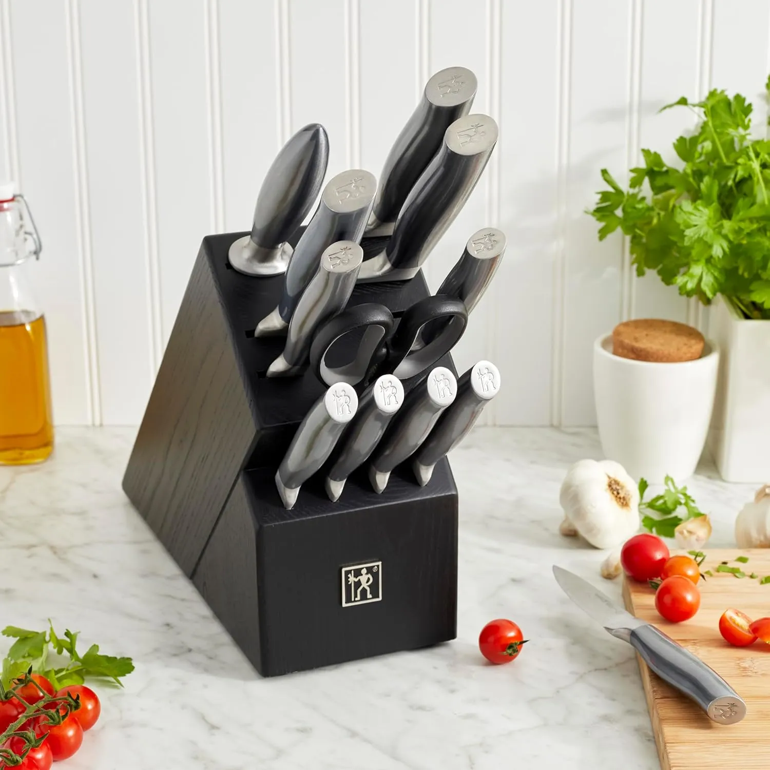 HENCKELS Graphite Razor-Sharp 13-pc Knife Set German Engineered Informed by 100  Years of Mastery, Chefs Knife, Black/Stainless
