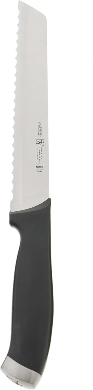 HENCKELS Silvercap Razor-Sharp 8-inch Bread Knife, Cake Knife, German Engineered Informed by 100  Years of Mastery, Black