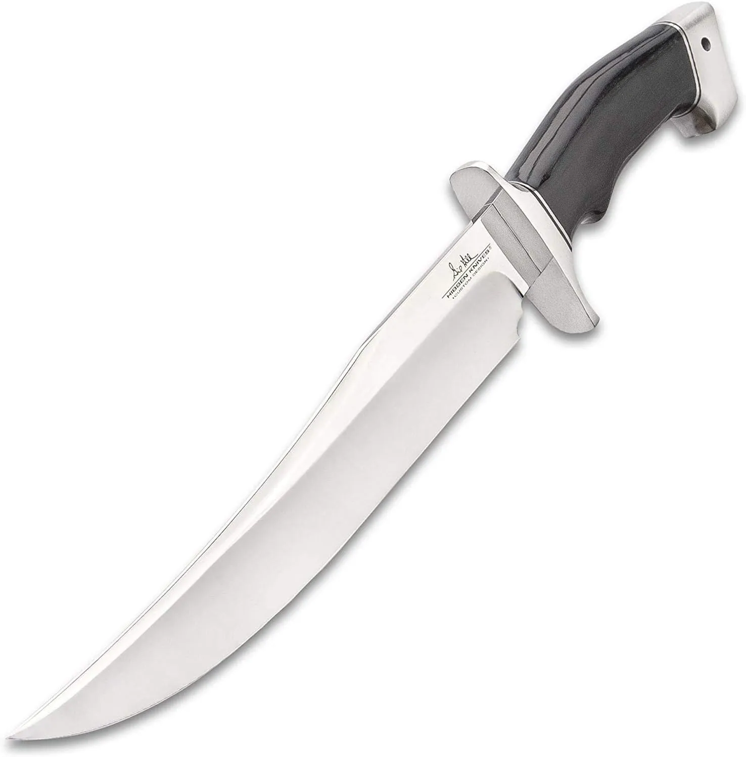 Hibben Arizona Bowie Knife With Sheath - 5Cr15 Stainless Steel Blade, Linen Micarta Handle, Stainless Steel Guard And Pommel - Length 15 1/2"