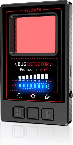 Hidden Camera Detectors, Anti Spy, Car GPS Tracker, Portable RF Signal Finder, Bug Sweeper, Listening Device Detector for Airbnb Office Car Hotel Travel