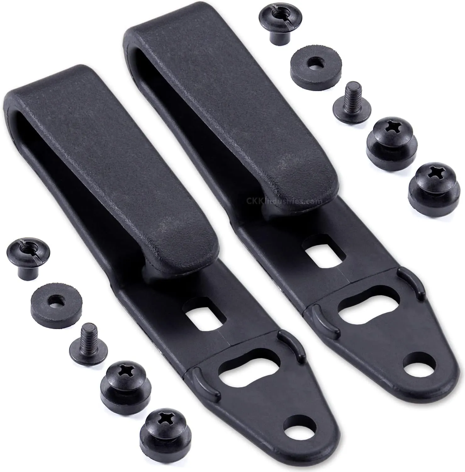 HolsterSmith - Raven Concealment - Holster Mounting Belt Clip - Overhook Strut - Tactical Black - (Select Belt Size Above)