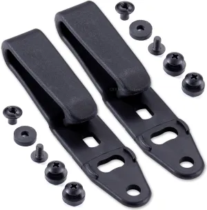HolsterSmith - Raven Concealment - Holster Mounting Belt Clip - Overhook Strut - Tactical Black - (Select Belt Size Above)