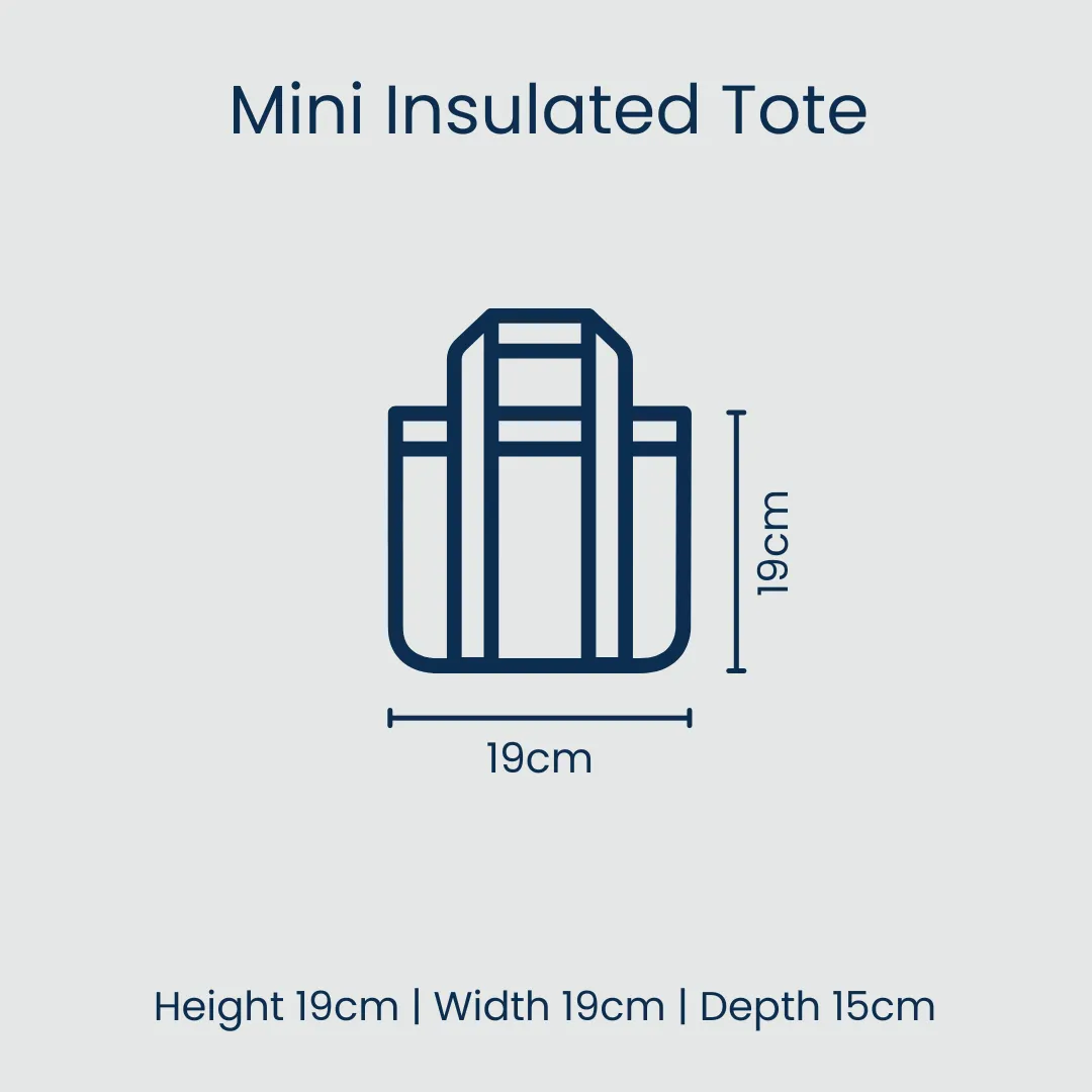 Houndstooth Mini Insulated Tote
