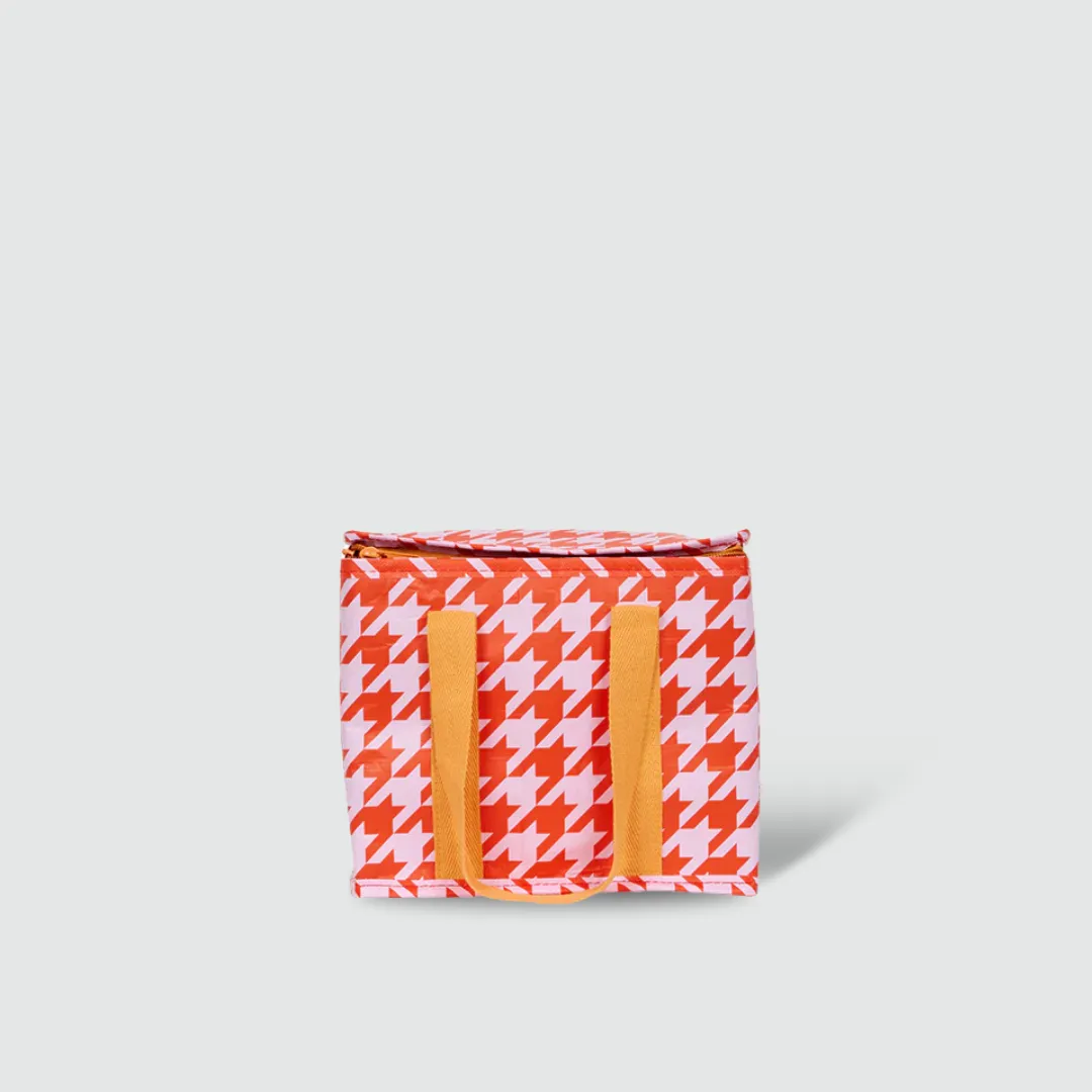 Houndstooth Mini Insulated Tote