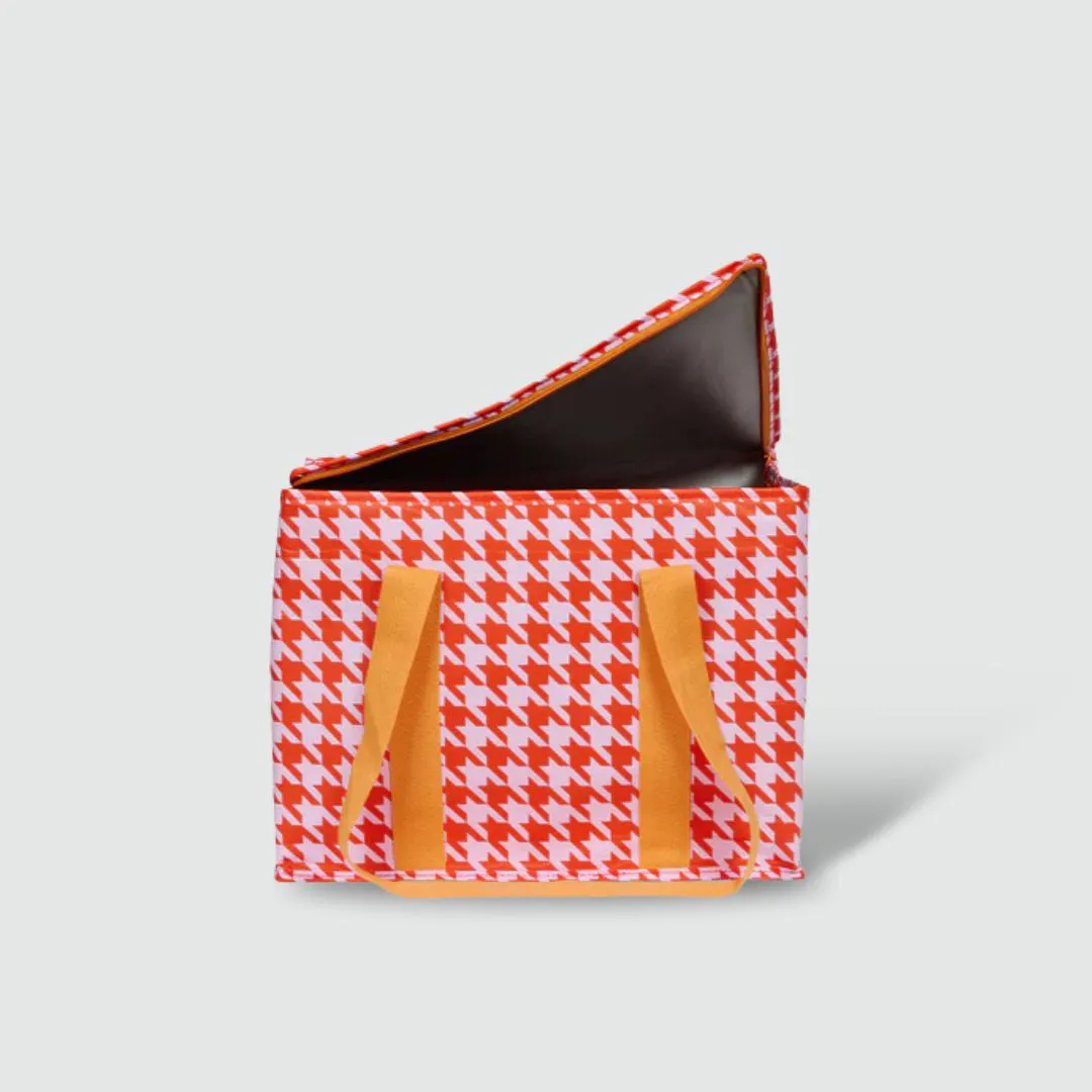 Houndstooth Picnic Tote
