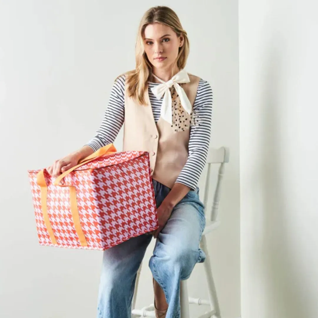 Houndstooth Picnic Tote