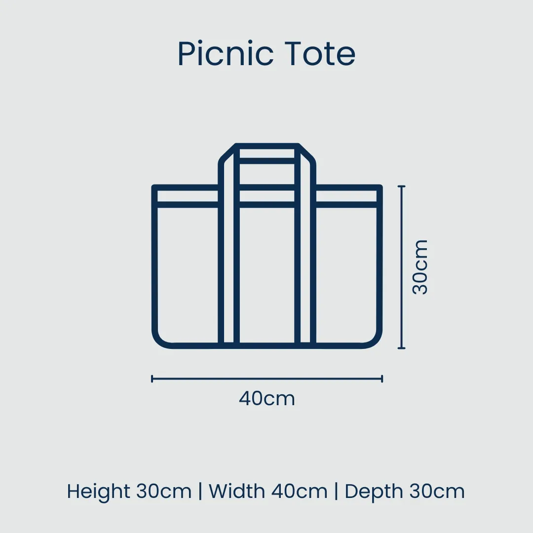 Houndstooth Picnic Tote