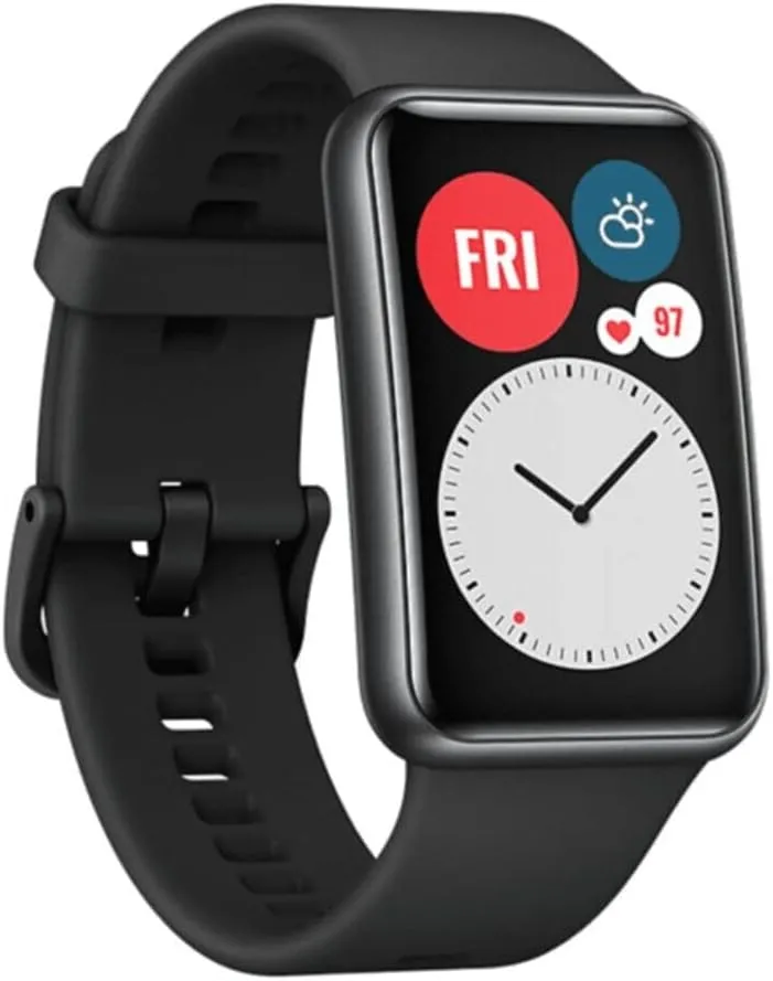 HUAWEI Watch FIT New Health and Fitness Smartwatch, 1.64" AMOLED Display, 10 Days Battery Life, All-Day SpO2 Monitoring, 5 ATM Waterproof, for Android Phone (Graphite Black)