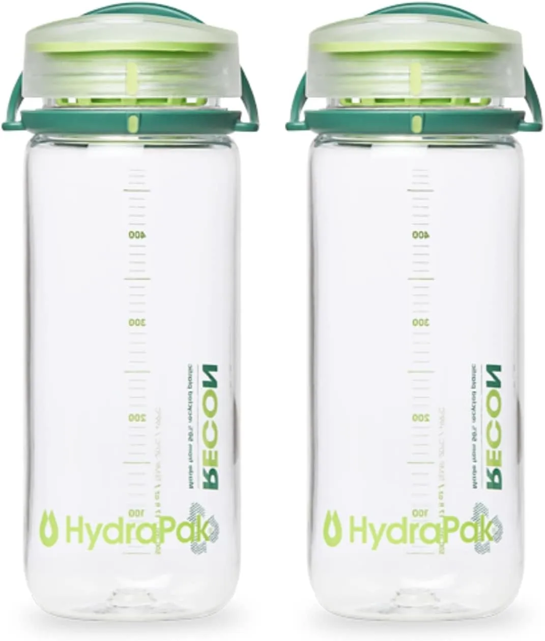 HydraPak Recon Twist & Sip - Wide Mouth Recycled Plastic Water Bottle (24oz or 32oz) - Eco Friendly, BPA Free, Easy Carry