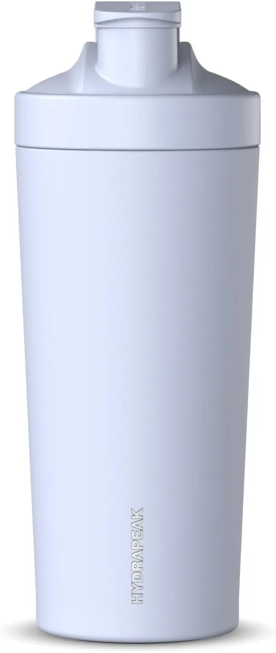 Hydrapeak 26oz Insulated Protein Shaker Bottle, Stainless Steel, Iceberg, 79oz, Gym, On-the-go, Protein Shake Mixing