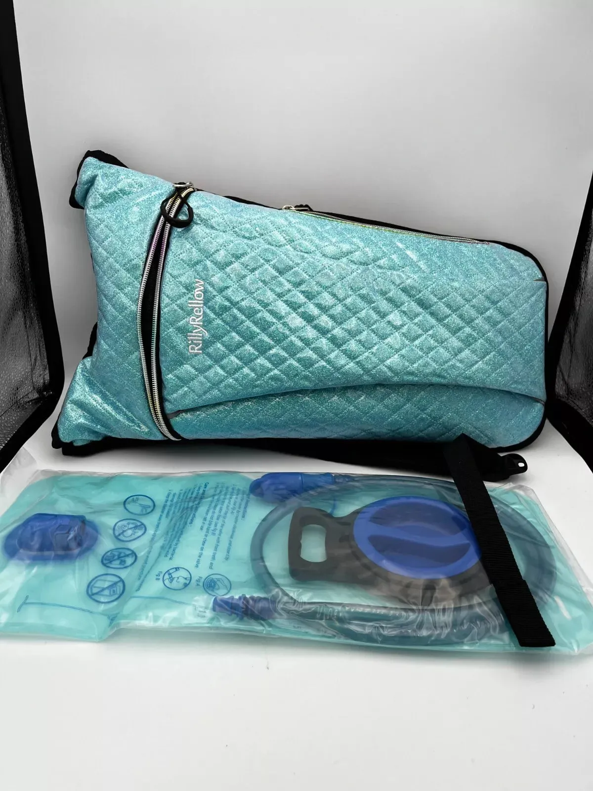 Hydration Backpack - WITH 2 BLADDERS OUTDOORS AND MORE   (SKY BLUE)