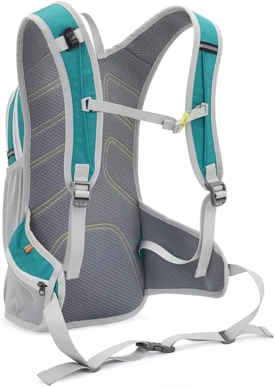 Hydration Running Backpack, 20L Lightweight Trail Running Vest, Turquoise and Gray, 45H x 26W x 20D inches/500