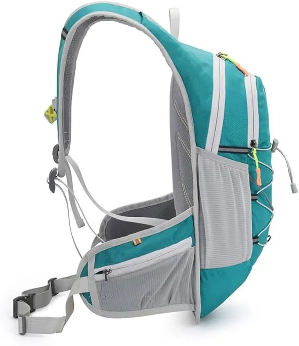 Hydration Running Backpack, 20L Lightweight Trail Running Vest, Turquoise and Gray, 45H x 26W x 20D inches/500