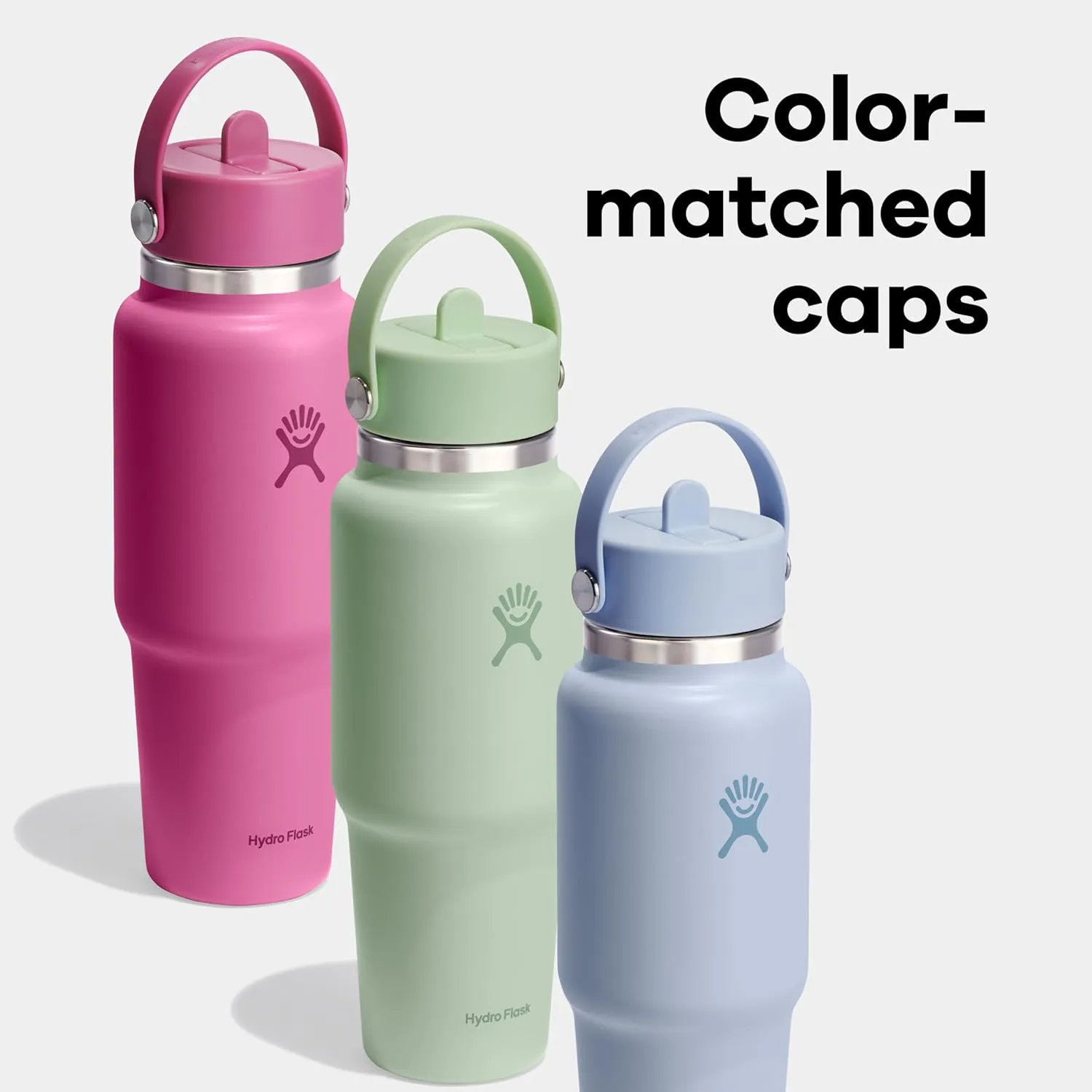 Hydro Flask 24 OZ Wide Flex Straw Travel Bottle Black