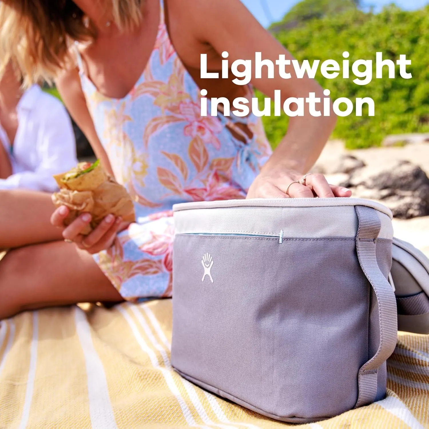 Hydro Flask Lunch Bag - Insulated Reusable Zipper Travel Lunchbox Lunchbag Food Container - Non-Toxic & BPA-Free