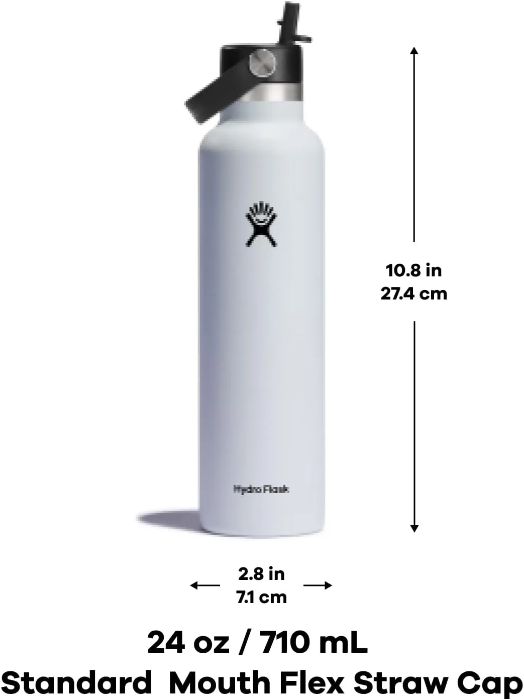 Hydro Flask Standard Flex Straw Cap Indigo 24 Oz