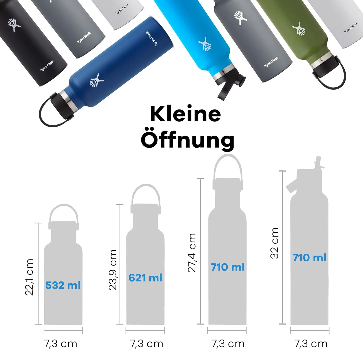 Hydro Flask Standard Mouth Bottle with Flex Cap