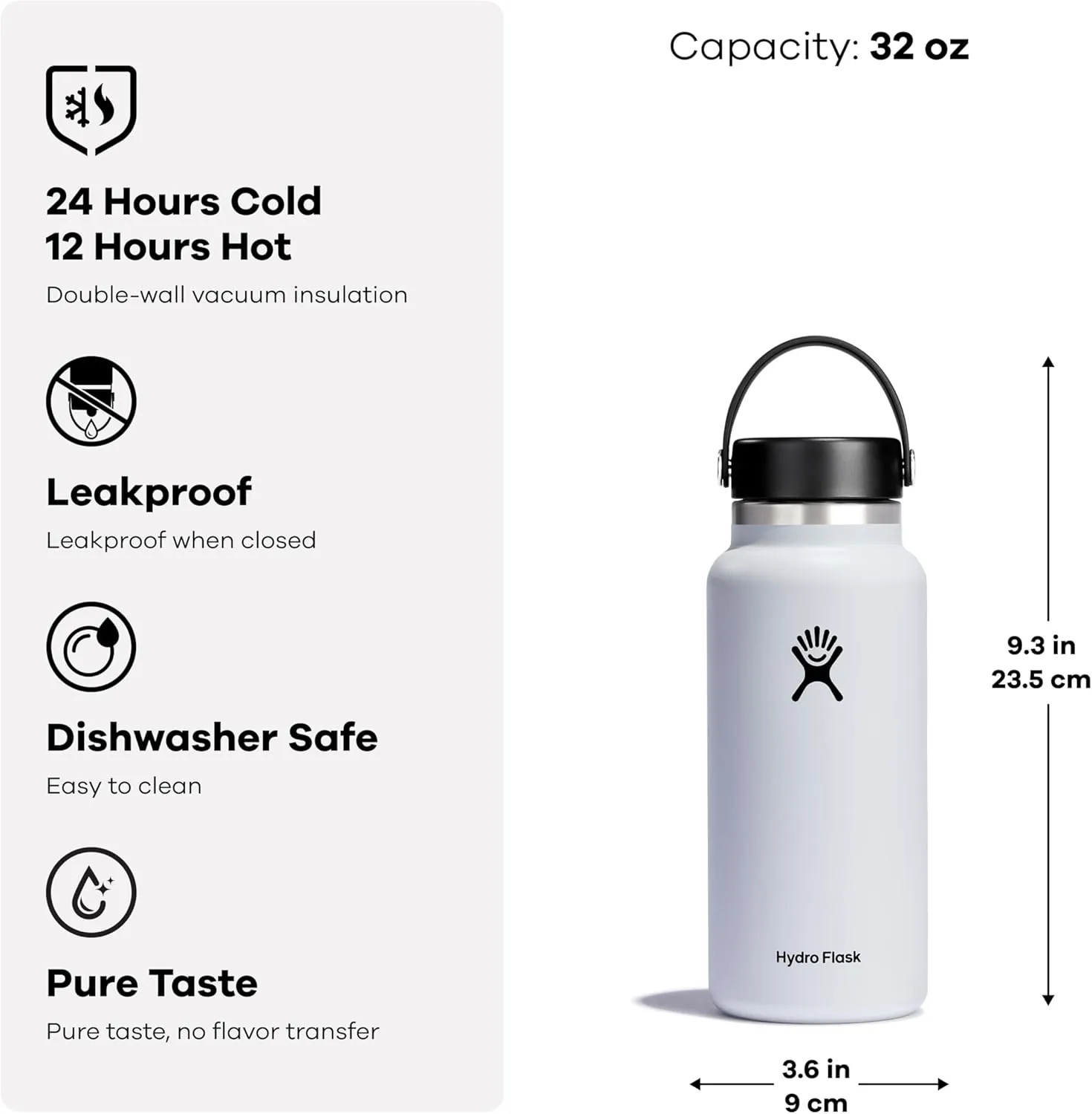 Hydro Flask Wide Flex Cap Dew 32 Oz
