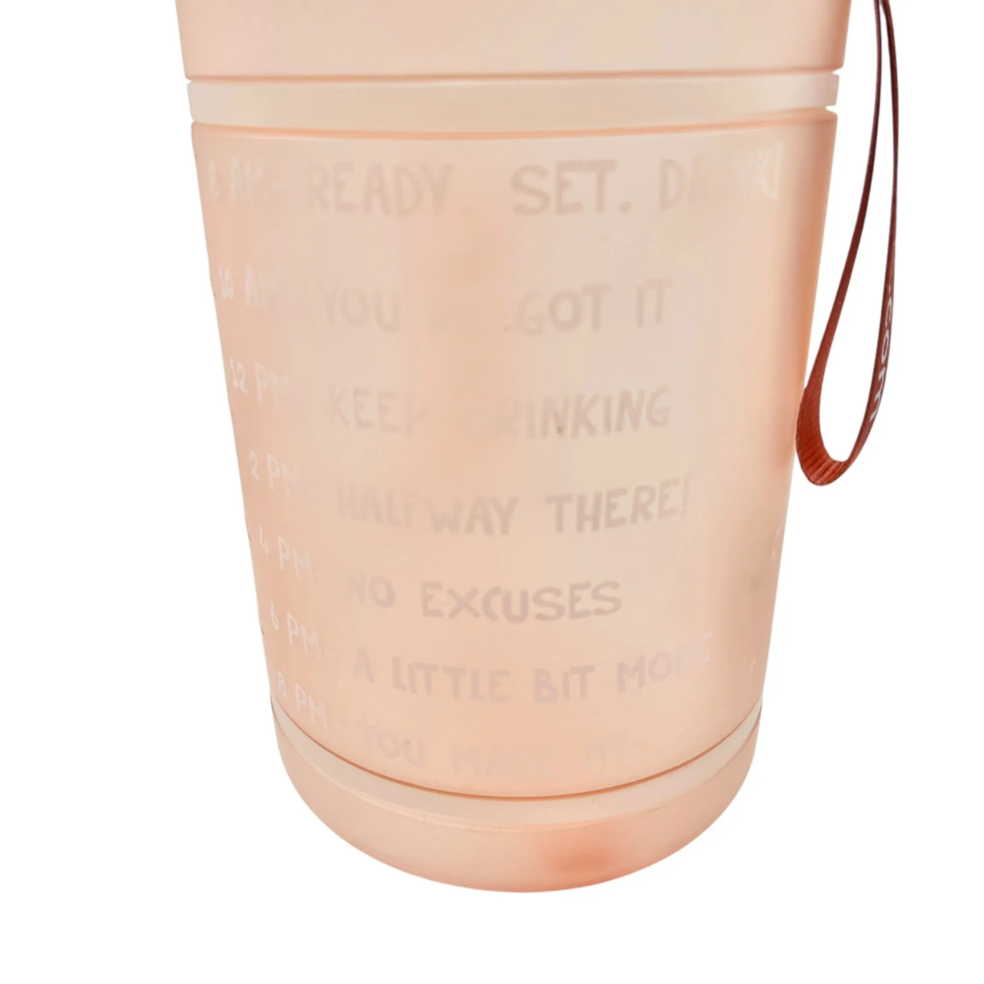 HydroMate 1 Gallon Motivational Water Bottle Straw Lid Time Marker BPA-Free
