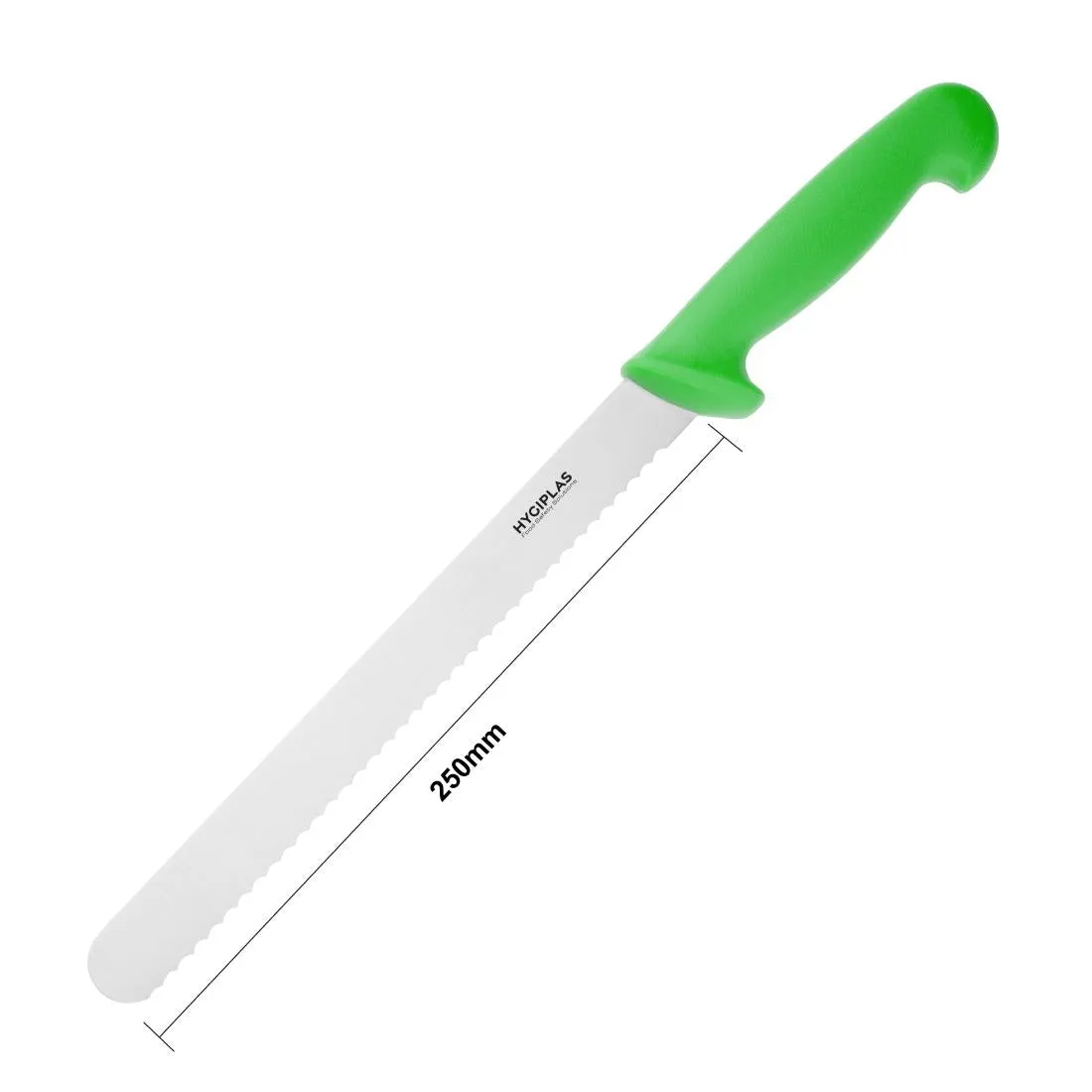 Hygiplas Slicer Serrated Green 24.8cm