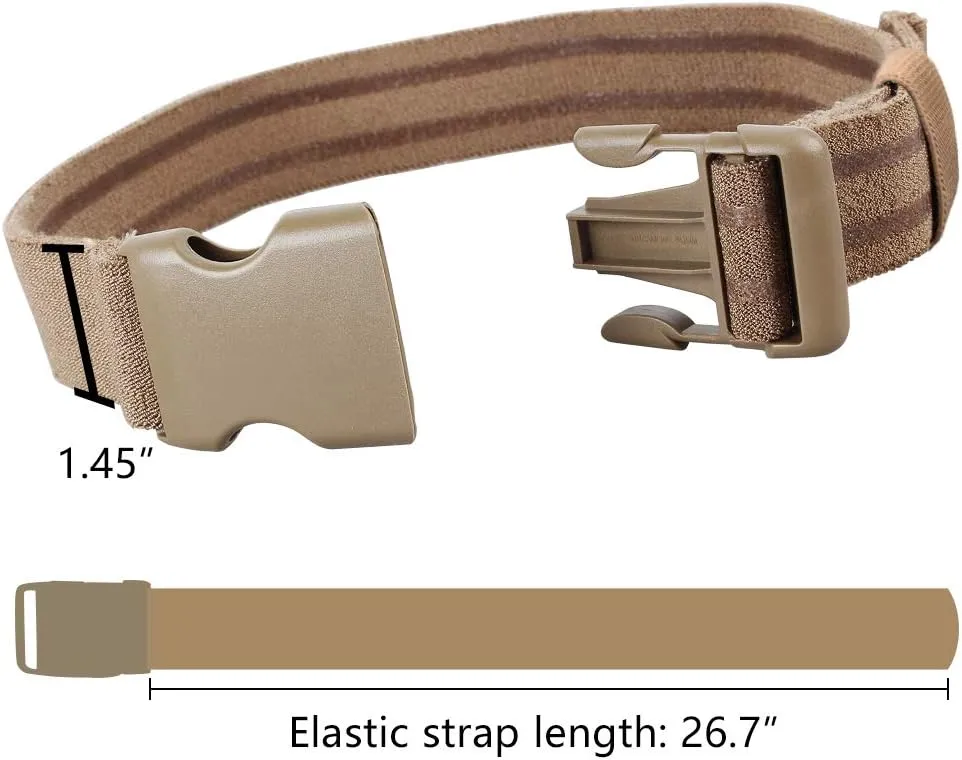 IDOGEAR Tactical Leg Strap Thigh Belt for Holster Knife Elastic Thigh Strap Outdoors EDC Leg Hanger with Quick-Release Buckle