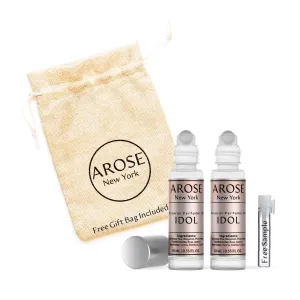 Idol Perfume Oil, Alcohol-free, Vegan, 10 ml, Pocket Size, Travel Size, long-lasting, Fragrance Inspired by Idole - LARGE BOTTLE NOT INCLUDED (2 Bottle)