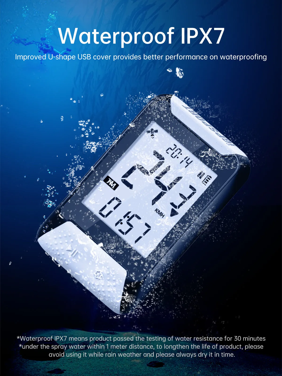 iGPSPORT IGS130S IPX7 Waterproof GPS Cycling Computer (IGS130S)