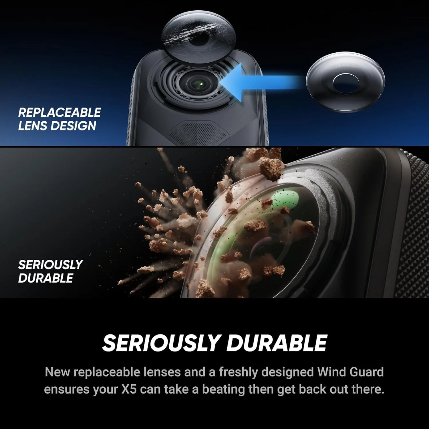 Insta360 X5 GPS Preview Remote Bundle-8K Waterproof 360 Action Camera with 1/1.28" 48MP Sensors, 8K 360 HDR Video, 72MP 360 Photo |Bundle Includes GPS Preview Remote, Selfie Stick, Lens Cap (128GB)