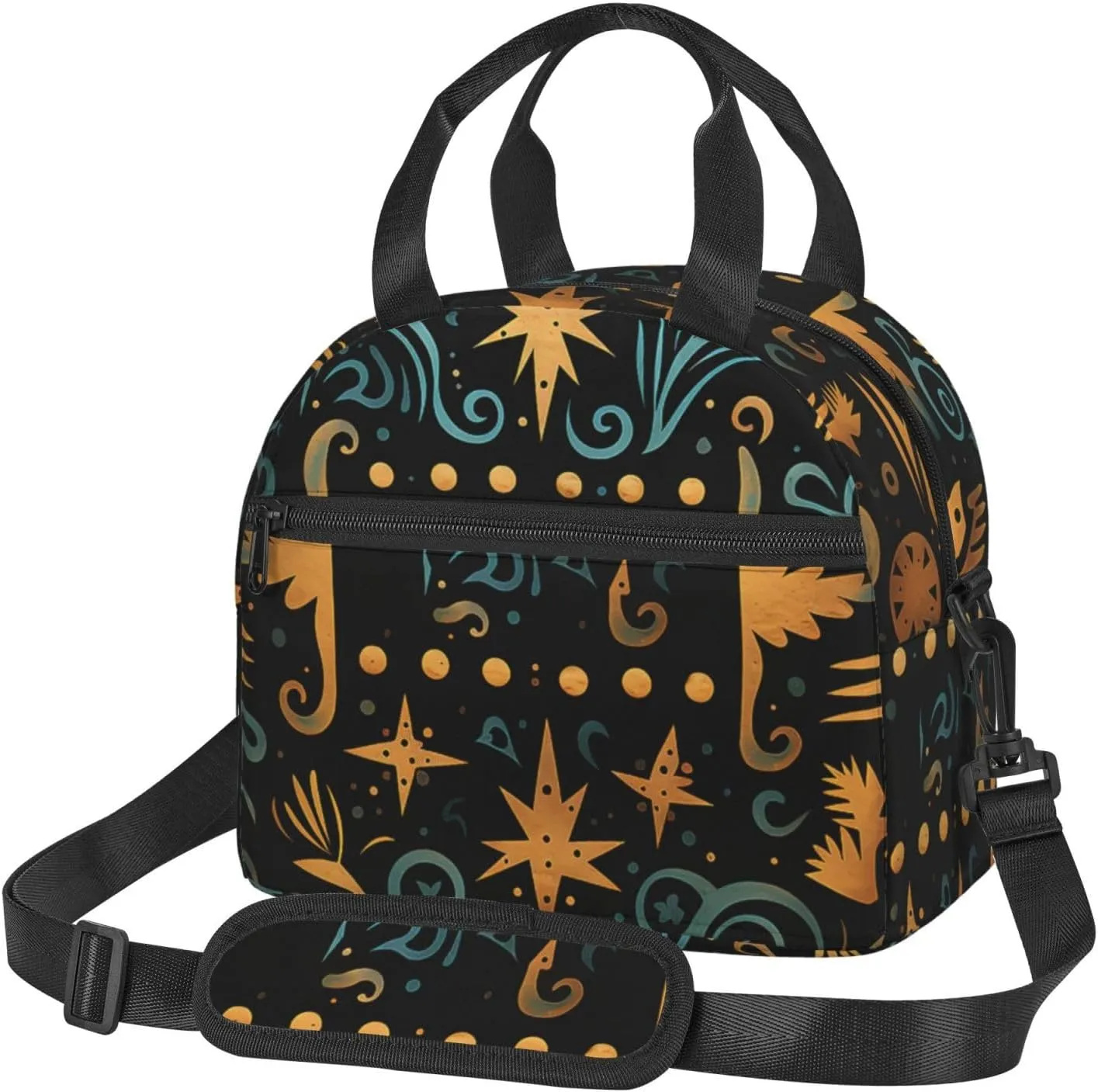 Insulated Lunch Bag Primitive Lunch Box for Women Men Reusable Leakproof Cooler Bag for Office Travel Picnic
