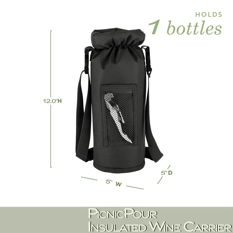 Insulated Wine Carrier - Picnic Set