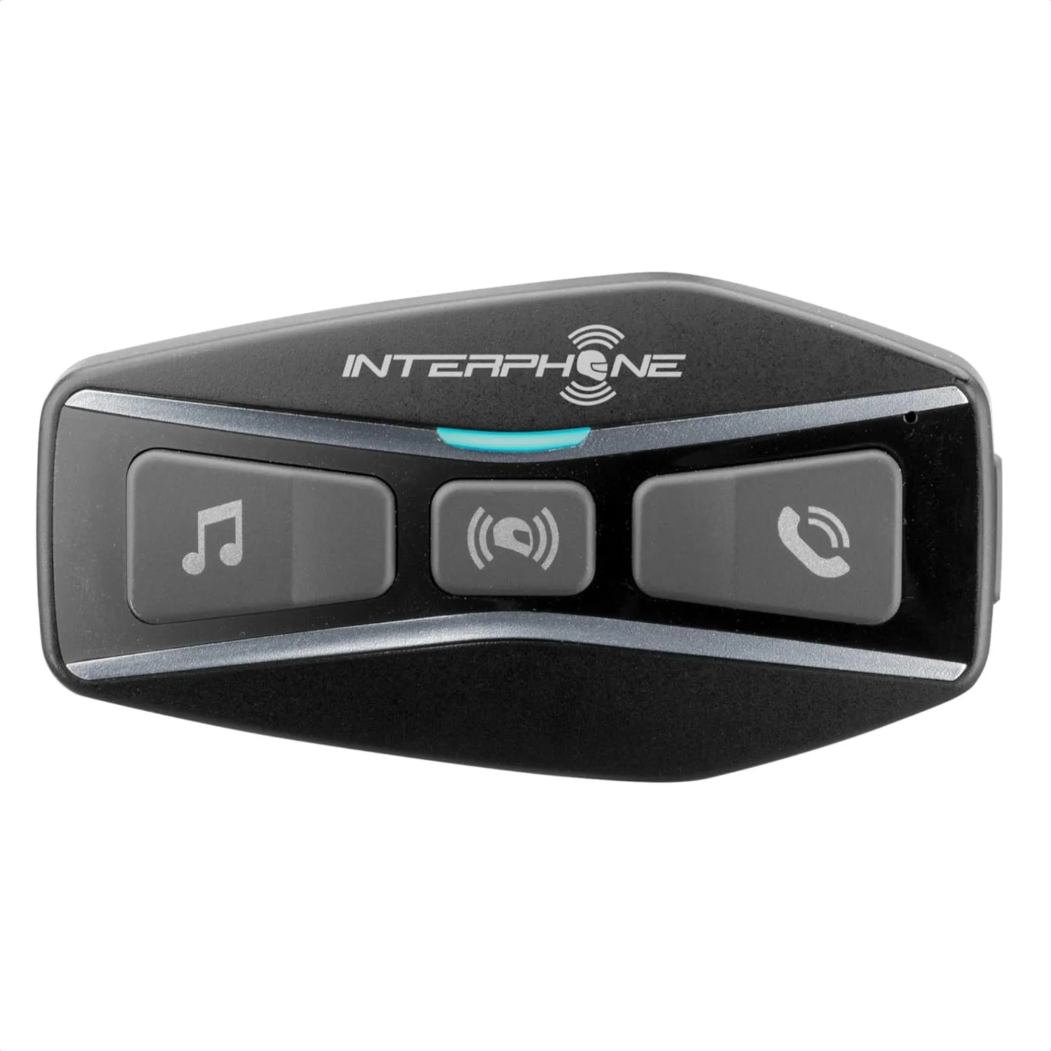 Interphone UCOM4 - Motorcycle Bluetooth Communication - 4 Riders up to 1.6 Km Range - Battery 15Hr - Helmets Headset Compatible TFT and GPS - DSP and Noise Control - Waterproof IP67 - Single Pack