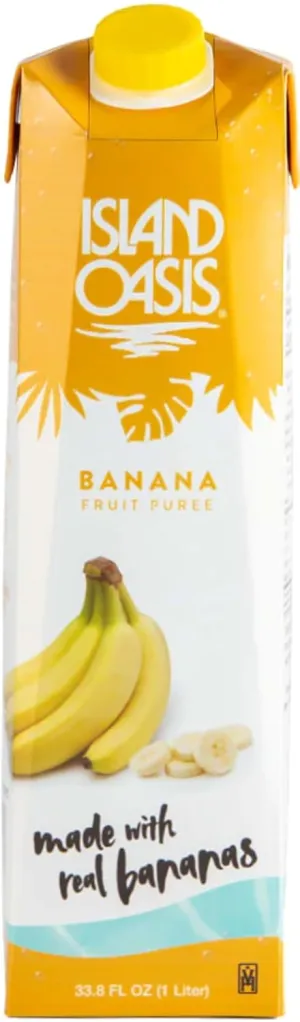 Island Oasis SB3X Premium Banana Drink Mix Bottle, 1 L