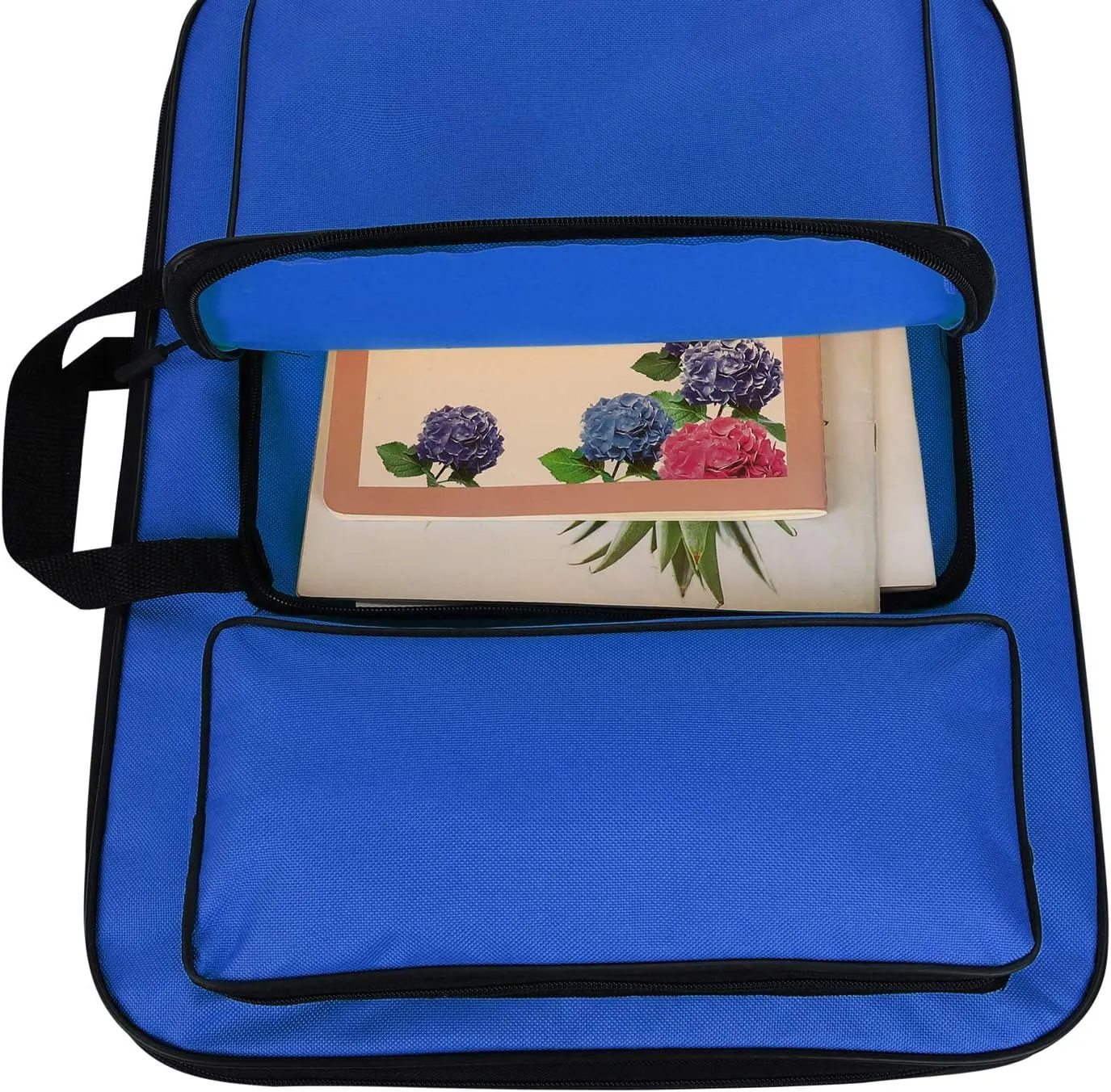 ITODA A3 Art Portfolio Carry Case Bag Drawboard Tote Handheld Storage Portable Shoulder Lightweight Box for 8k Sketch Pad Artist Drawing Painting Supplies