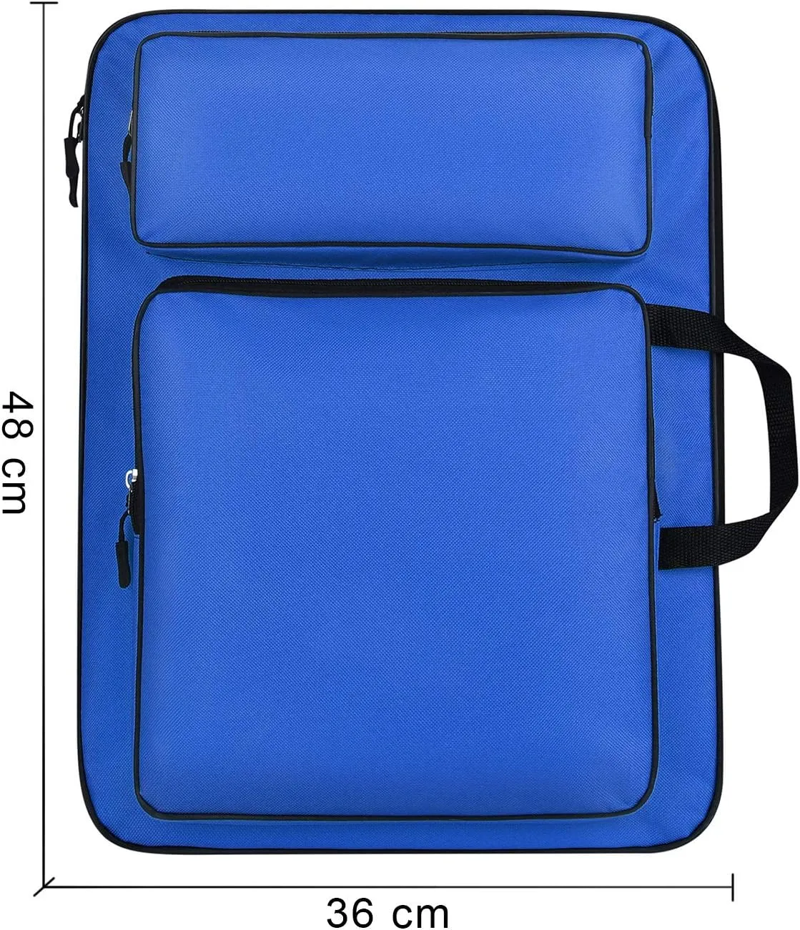 ITODA A3 Art Portfolio Carry Case Bag Drawboard Tote Handheld Storage Portable Shoulder Lightweight Box for 8k Sketch Pad Artist Drawing Painting Supplies