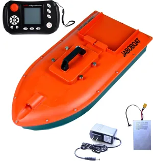 Jabo Dolphin High Speed RC Saltwater Fishing Surfer Bait Boat for Beach Fishing with Waterproof Hull, GPS Auto Return (Dolphin S)