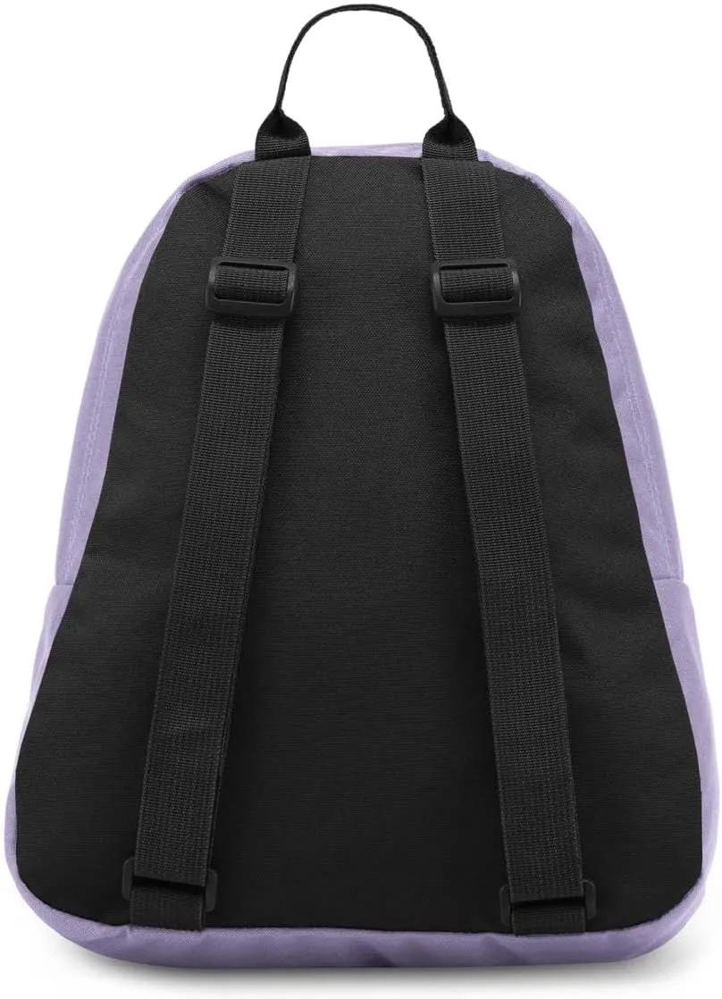 JanSport Half Pint Mini Backpack, 10.2 L - Durable Mini Bag Purse with Adjustable Shoulder Straps, Single Main Compartment, Zippered Stash Pocket, Pastel Lilac