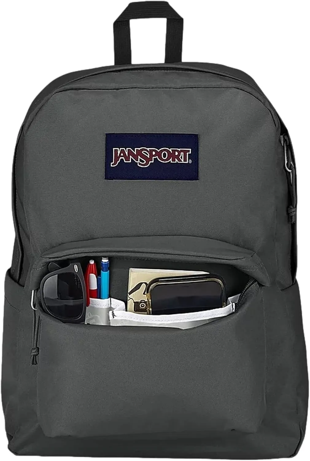 JanSport Superbreak Backpack - Durable, Lightweight Premium Backpack, Graphite Grey