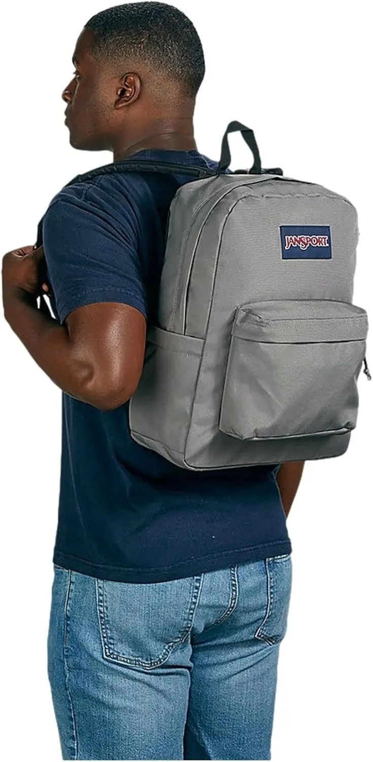 JanSport Superbreak Backpack - Durable, Lightweight Premium Backpack, Graphite Grey
