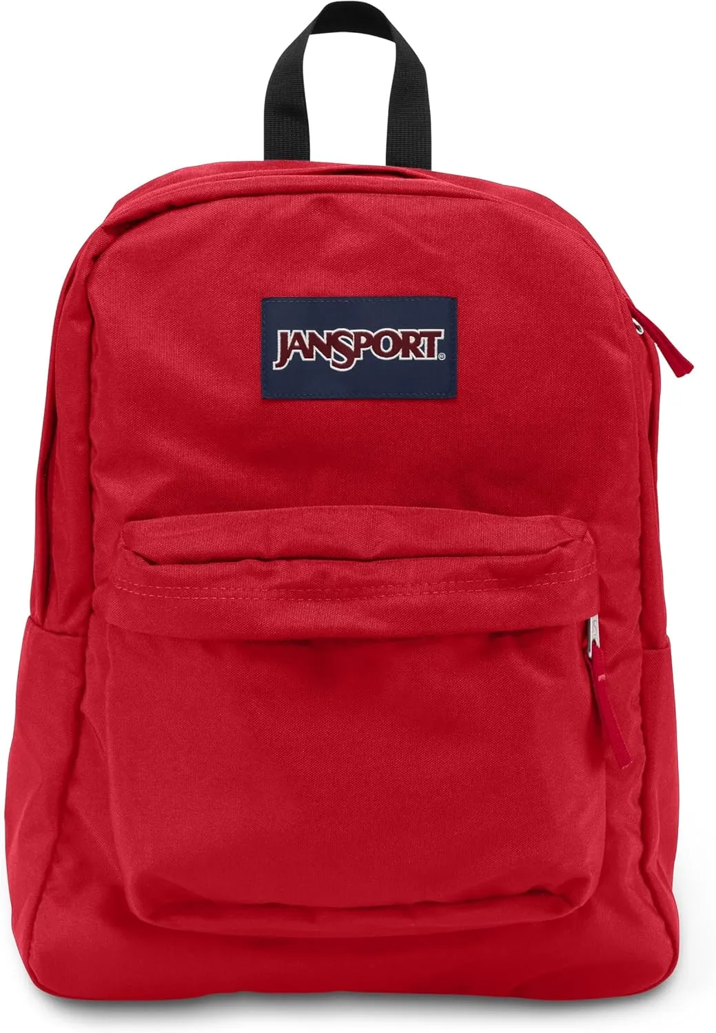 JanSport SuperBreak One Backpacks - Durable, Lightweight Bookbag with 1 Main Compartment, Front Utility Pocket with Built-in Organizer - Premium Backpack, Red Tape