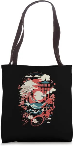 Japanese Temple Tote Bag